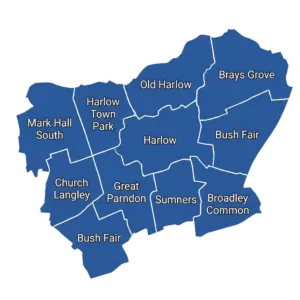 harlow map harlow map