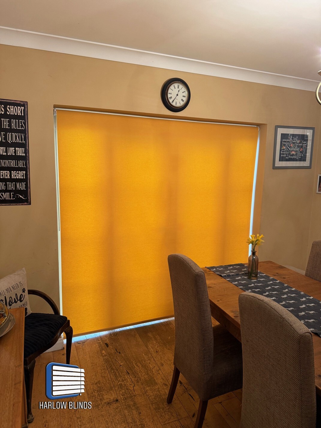 Completed blinds fitting in a Harlow home by Harlow Blinds
